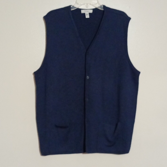 Turnbury 100% Merion wool Grandpa Cardigan Sweater vest Size XXL - Picture 1 of 4